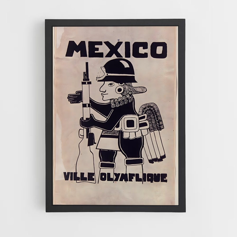 Poster L'Homme de Mexico – affiche Jeux Olympiques (vue 2)